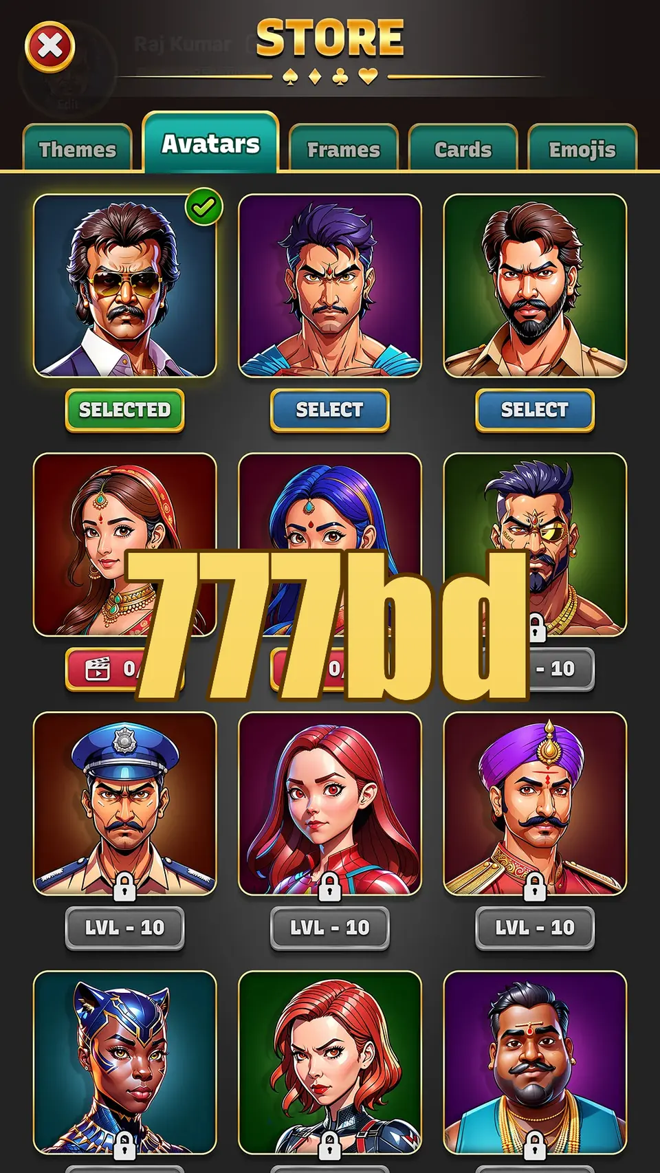 777bd লগইন